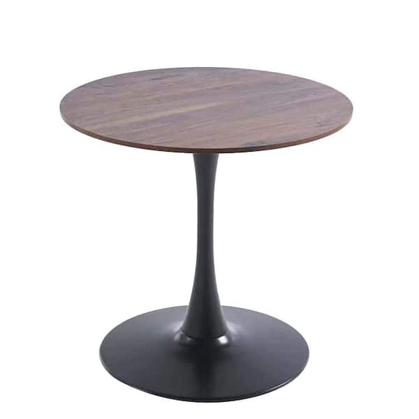 Tenleaf 31.5 in. Walnut Brown Wood MDF Outdoor Coffee Table for 2-4 people
