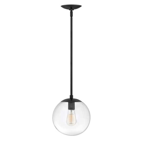 HINKLEY Warby 1-Light Black Globe Pendant Light