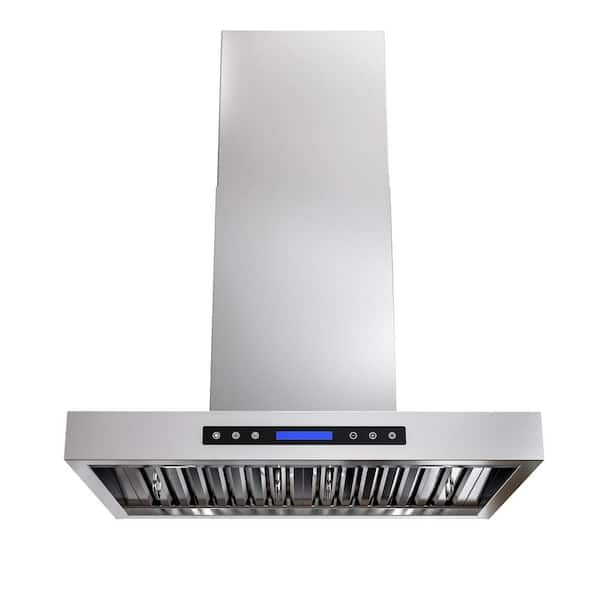 30 in. 900 CFM Ducted Wall Mount Range Hood with Remote, Touch Control LCD, Long-Term Warranty in Stainless Steel