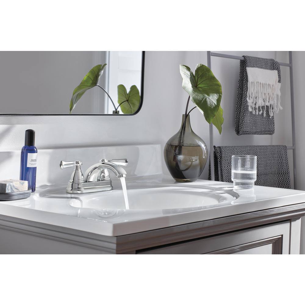 Elmhurst Chrome Two-Handle Centerset Bathroom Faucet