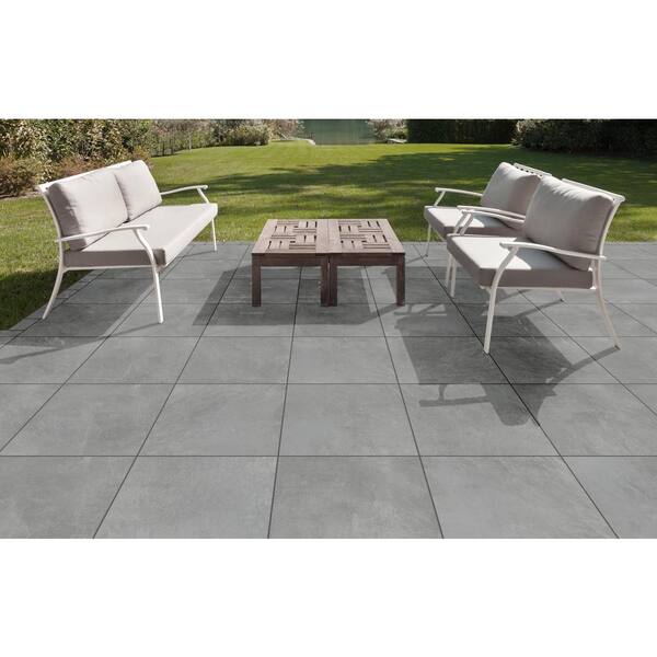 CODIAK 3.81 in. L x 3.81 in. W x 0.78 in. H Slate GrayPorcelain Paver Sample