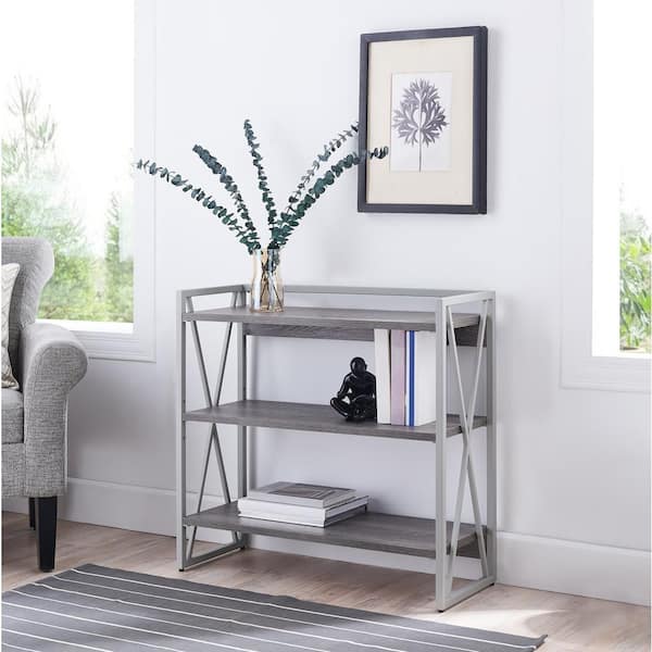 Weathered deals wood bookcase