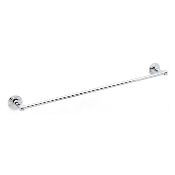 Ginger London Terrace 24 in. Towel Bar in Polished Chrome