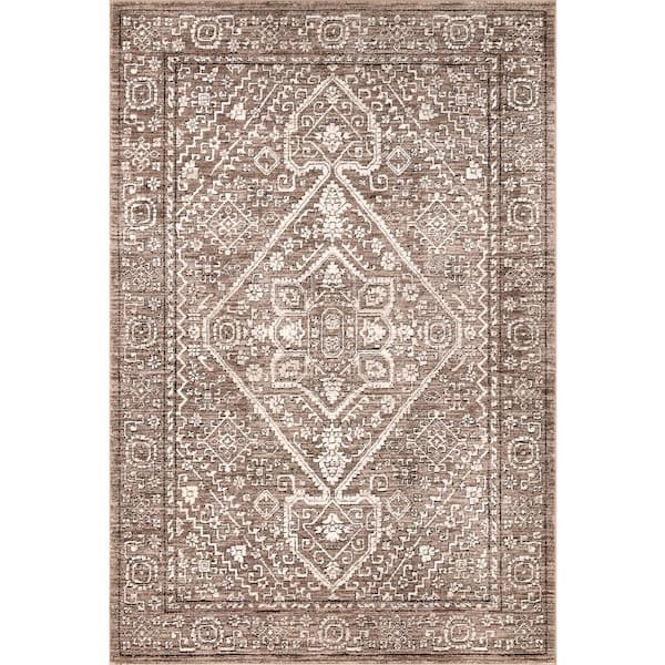 Concord Global Trading Mystic Medallion Gray 5 ft. x 8 ft. Traditional Area Rug