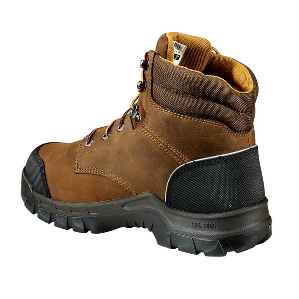 Mens Leather Waterproof Breathable Hiker Type Safety Lace Up Work Ankle Boots 