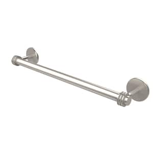 Satellite Orbit Two Collection 36 in. Towel Bar with Dotted Detail in Satin Nickel