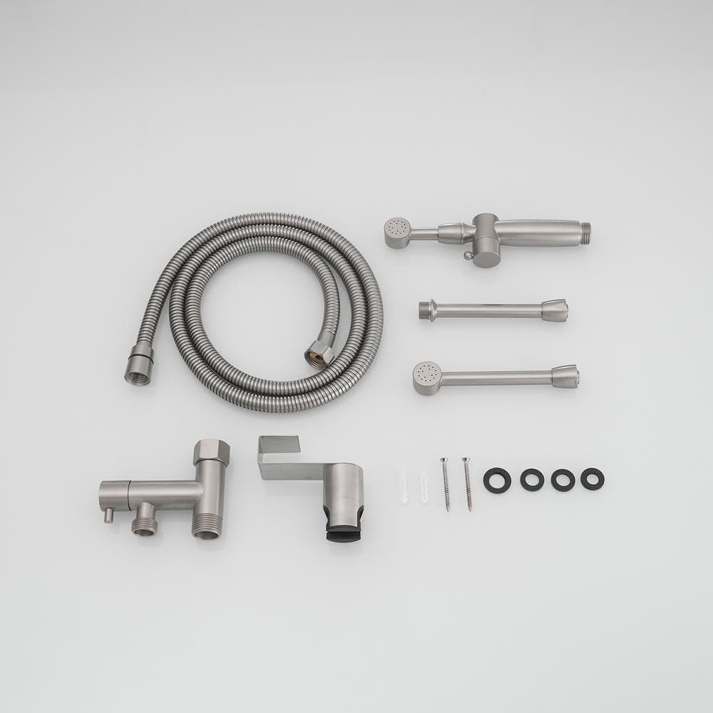 Brushed Nickel Handheld Bidet Sprayer with Adjustable Water Pressure