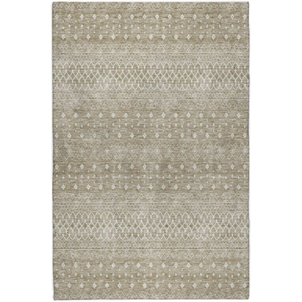 Dream Shag Premium Machine Washable Abstract ADS709 Taupe 3 ft. x 5 ft. Area Rug price history on PriceWatchPro