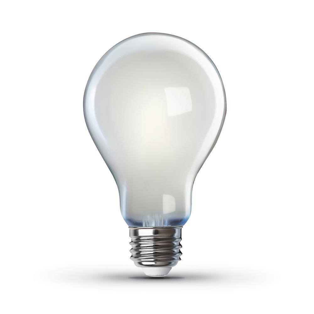 Feit Electric Frosted White Dimmable LED Light Bulbs, 2 Pack