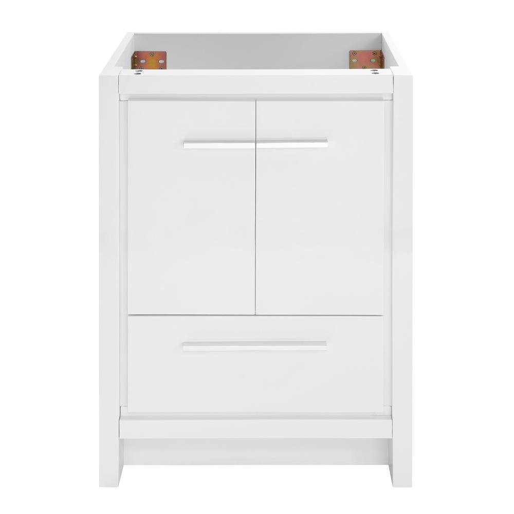 Virage 24" Glossy White Freestanding Bathroom Vanity