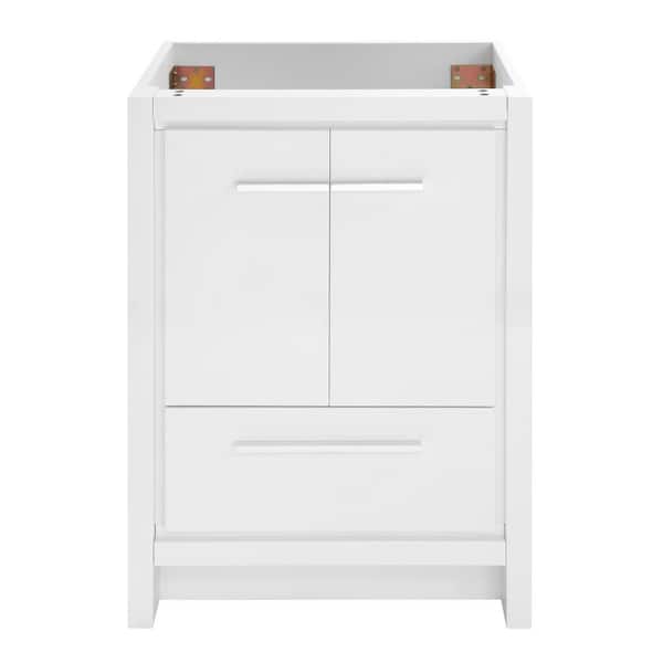 Swiss Madison Virage 18.3 in W x 24 in. D x 33.46 in. H Bath Vanity Cabinet without Top in White Glossy