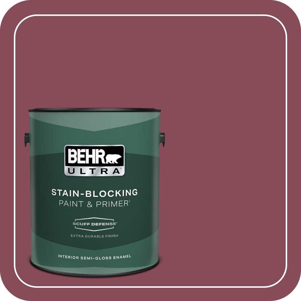 1 gal. #MQ1-02 Wine Not Extra Durable Semi-Gloss Enamel Interior Paint & Primer price history on PriceWatchPro