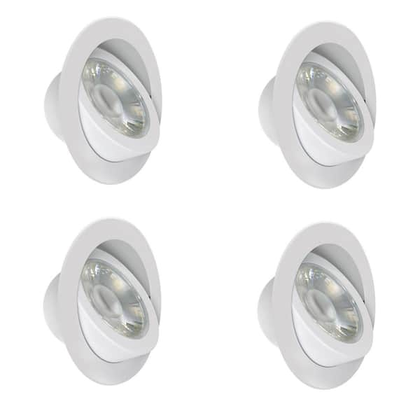 Feit Electric 6 CCT Adjustable LEDR6XT/ADJ/6WYCA/4 Depot - White, 4-Pack The Tethered in. CEC Angle LED Dimmable Home J-Box Recessed Selectable Integrated Light Canless