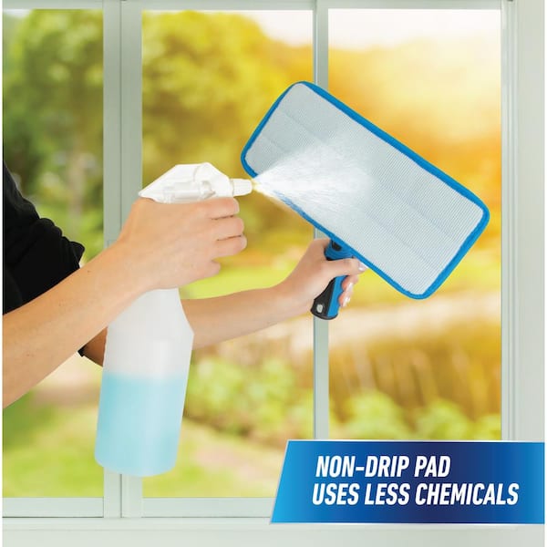 Unger ProClean Indoor Window Cleaner and 6' Aluminum Telescoping Pole ...