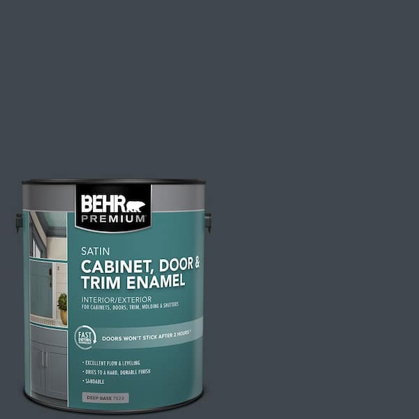 BEHR PREMIUM 1 gal. #PPU25-23 Winter Way Satin Enamel Interior/Exterior Cabinet, Door & Trim Paint