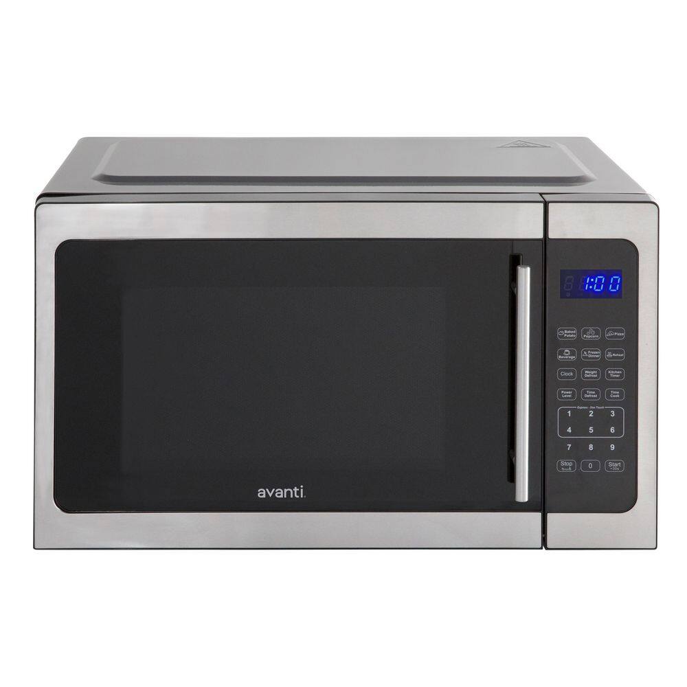 Avanti 1.5 Cu Ft Silver Stainless Steel Countertop Microwave for RV