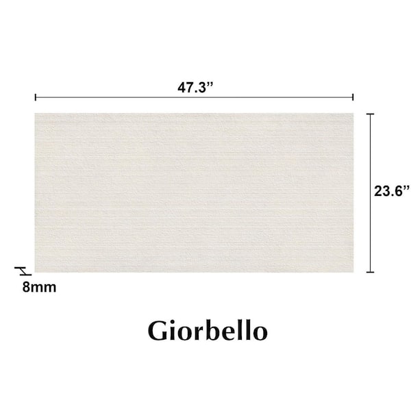 Giorbello American Urban 24 in. x 48 in. Concrete Look Chiseled Porcelain Floor and Wall Tile-Pearl (2 PCS, 16 sq. ft. /Case) D8908