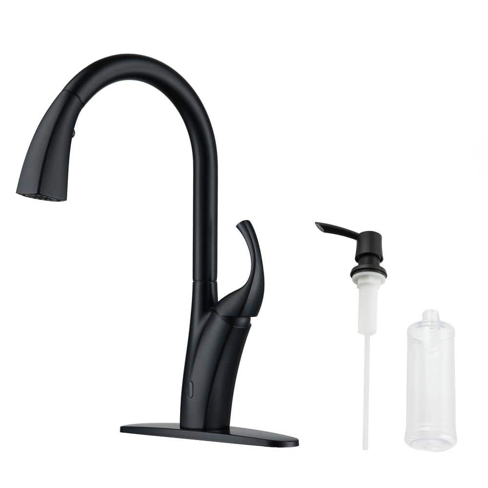 3-Spray Patterns 1.8 GPM Touchless Single Handle Pull Down Sprayer Kitchen 