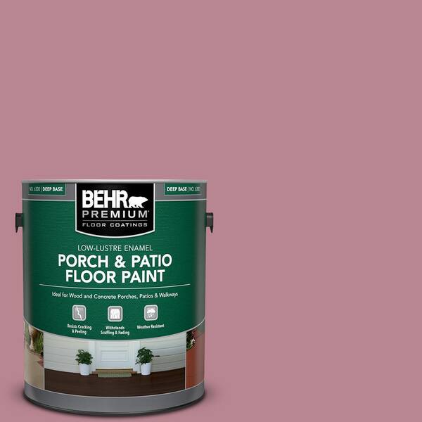 BEHR PREMIUM 1 gal. #BIC-19 Berry Blush Low-Lustre Enamel Interior/Exterior Porch and Patio Floor Paint