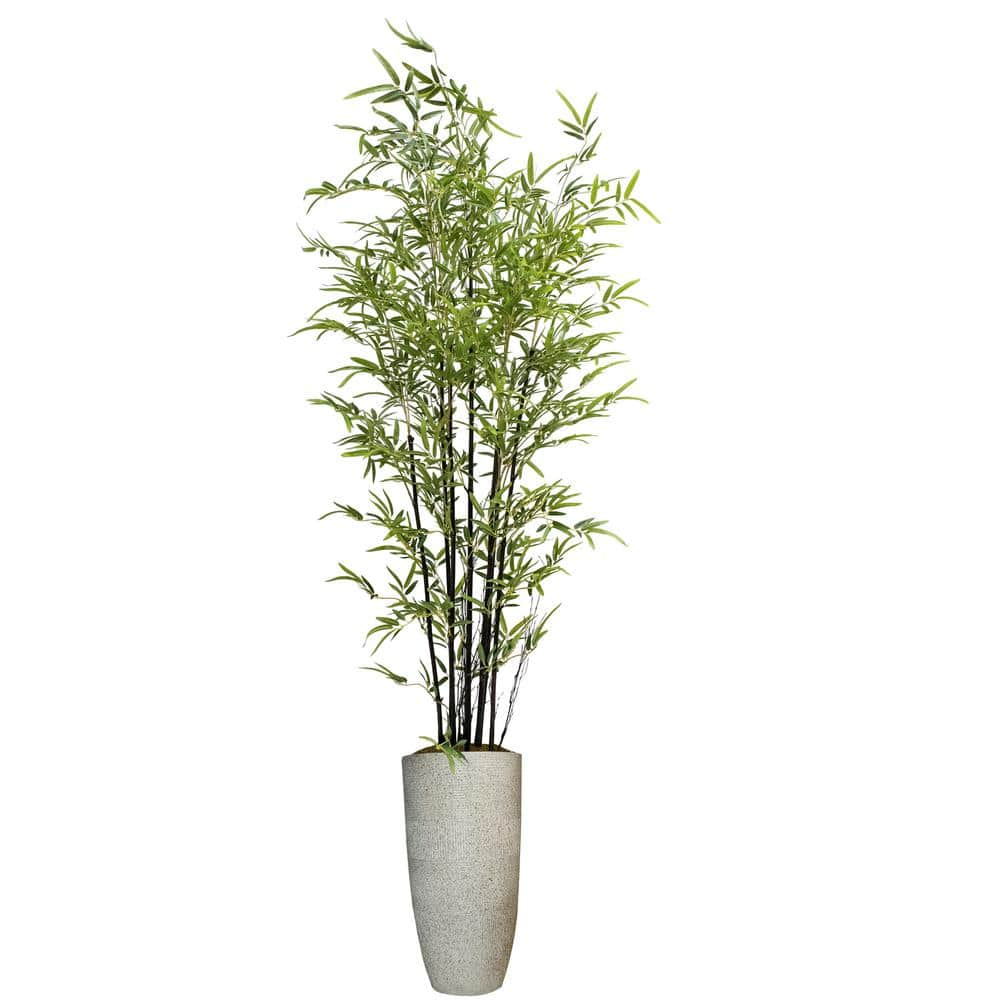 VINTAGE HOME Artificial Faux Real Touch 7.17 Ft. Tall Bamboo Tree With ...