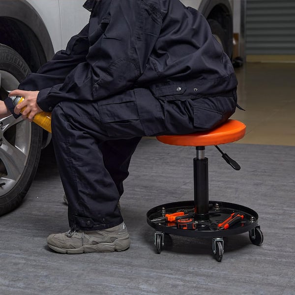 SKYSHALO 250 lbs. Rolling Pneumatic Creeper Garage/Shop Seat