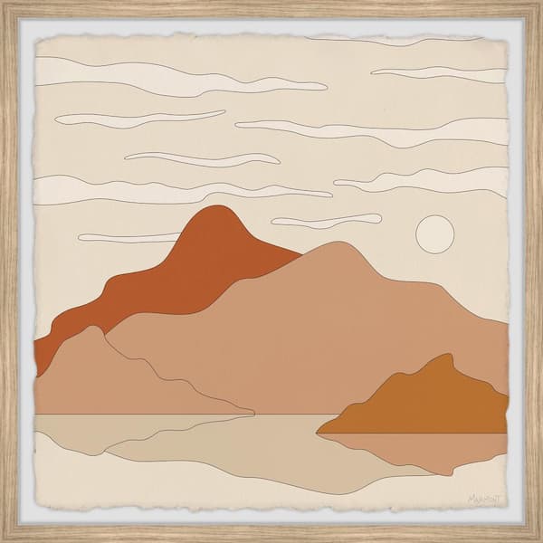 Unbranded "Mountain Wilderness" by Marmont Hill Framed Abstract Art Print 32 in. x 32 in.