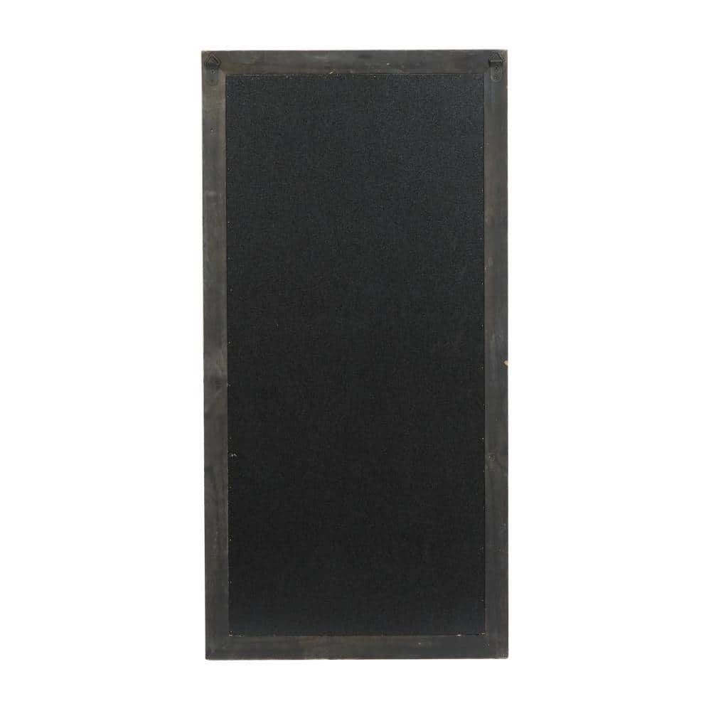 Brown Wood Beaded Framed Weekly Calendar Chalkboard