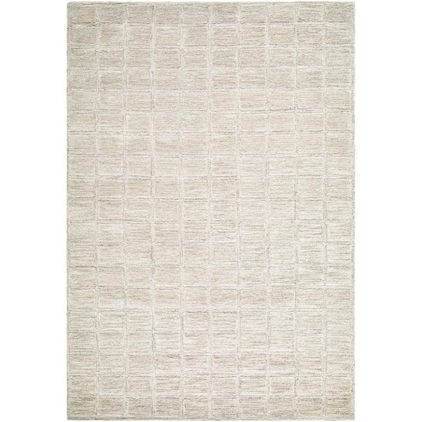 Benchcraft Beige Cottage Checkered 5 ft. x 7 ft. 6 in. Area Rug