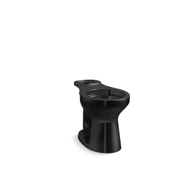 KOHLER Cimarron Comfort Height Round Toilet Bowl Only in Black Black