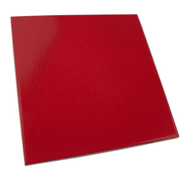 Merola Tile Monocolor Premium Rojo Volcan 7-7/8 in. x 7-7/8 in
