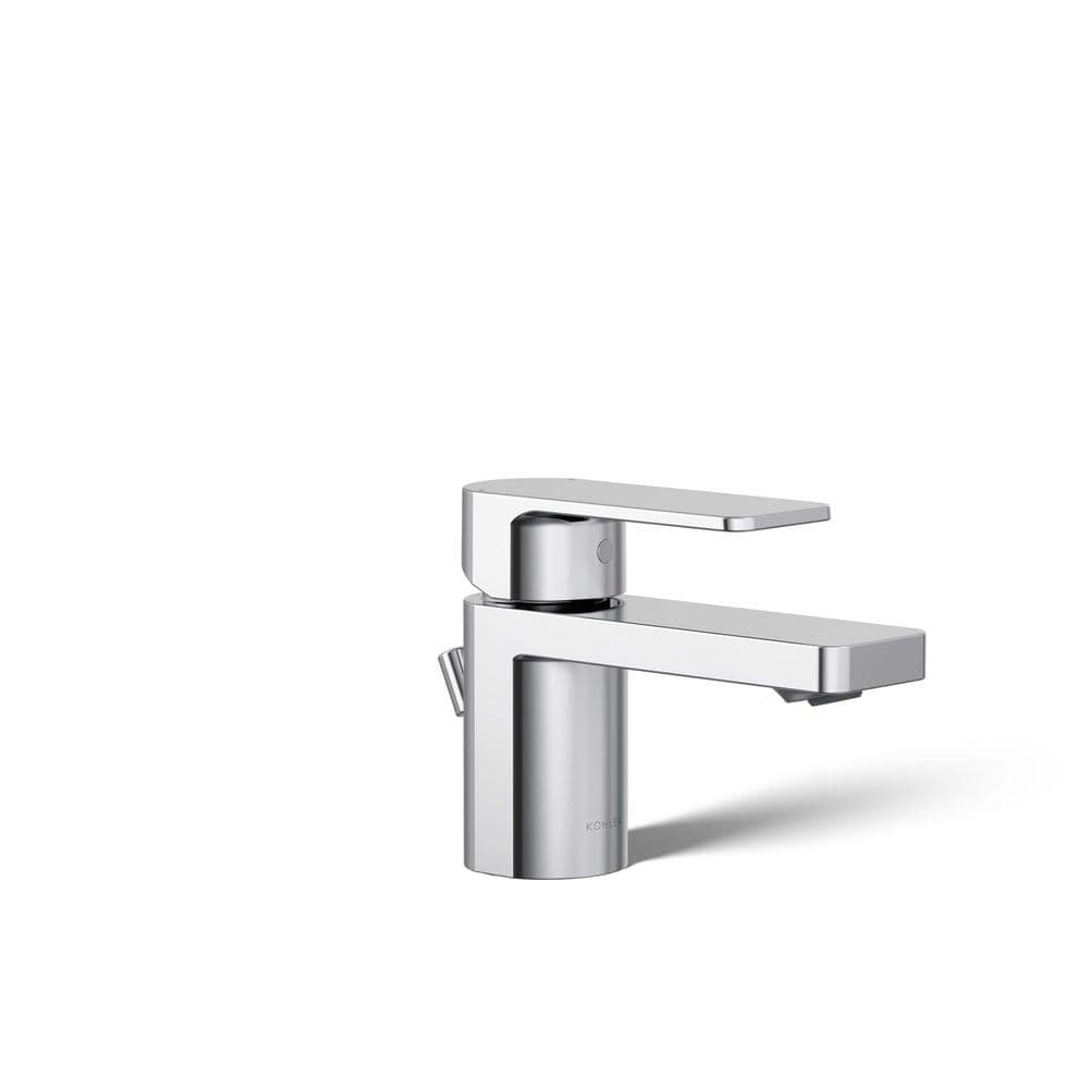 Parallel Polished Chrome Single Hole Bathroom Faucet