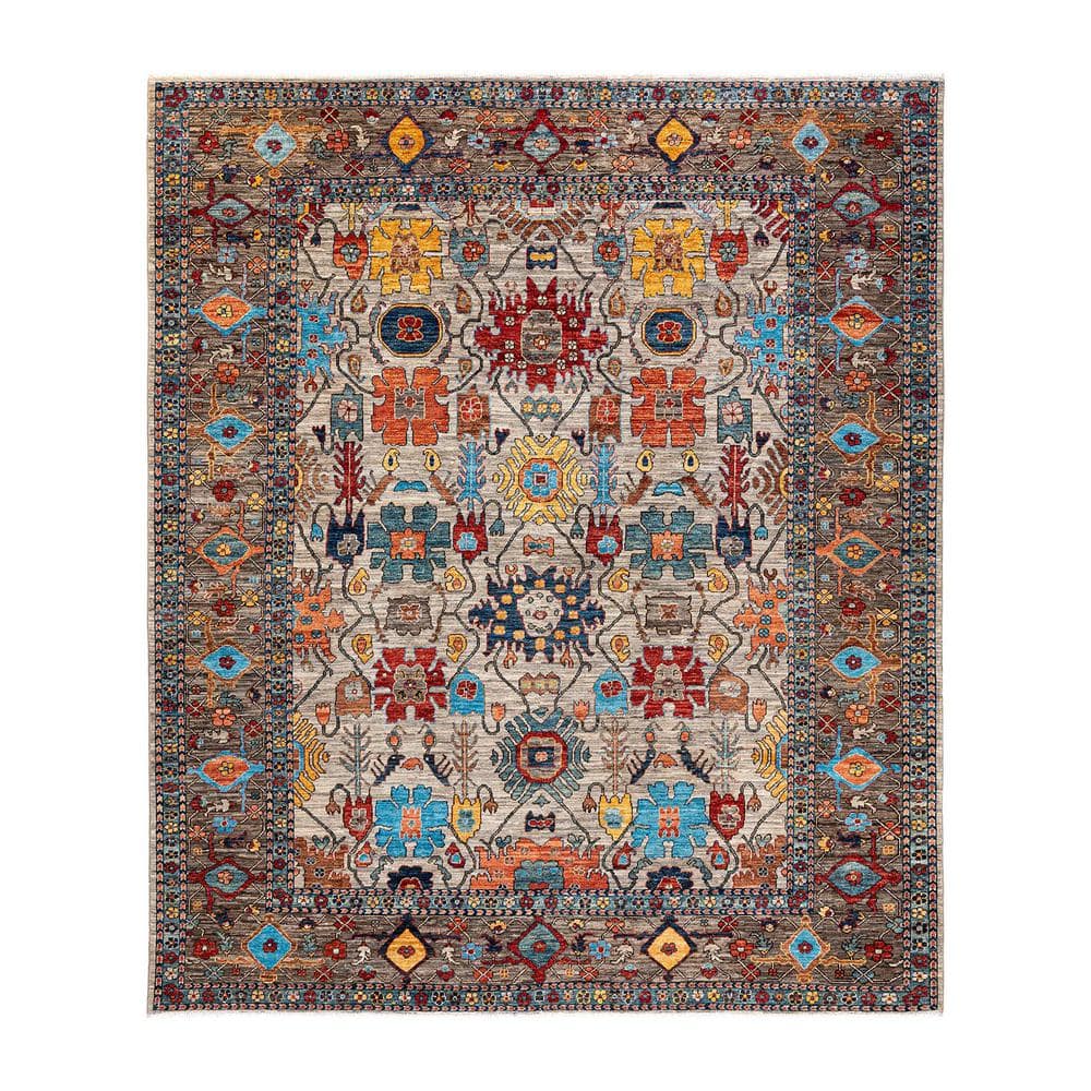 Solo Rugs Brown 8 ft. 2 in. x 9 ft. 8 in. Serapi One-of-a-Kind Hand ...