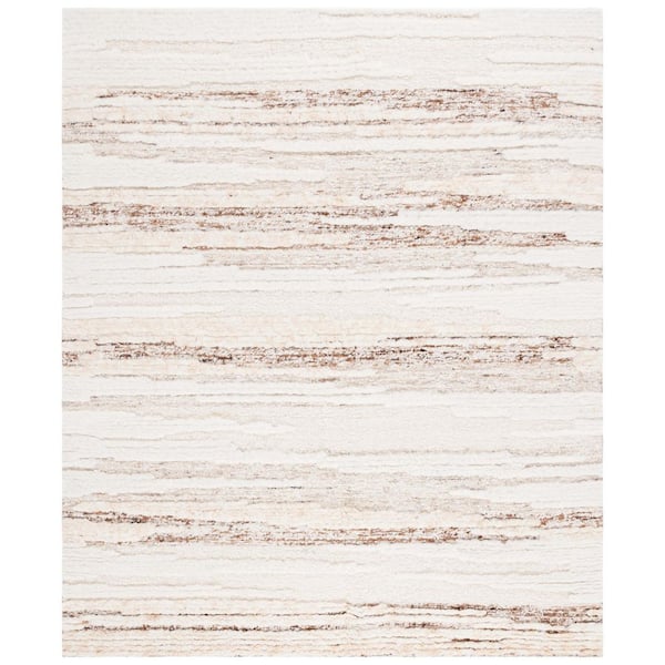 Tribeca 8 ft. x 10 ft. Beige/Brown Abstract Area Rug