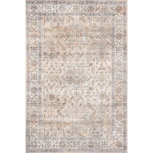 Britt Persian Stain-Resistant Machine Washable Ivory 9 ft. x 12 ft. Area Rug
