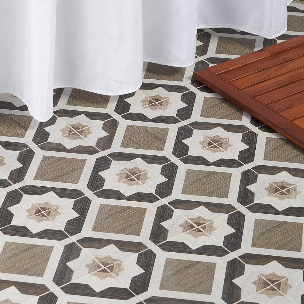 Ventura Starwood 8" x 8" Multicolor Matte Porcelain Tile