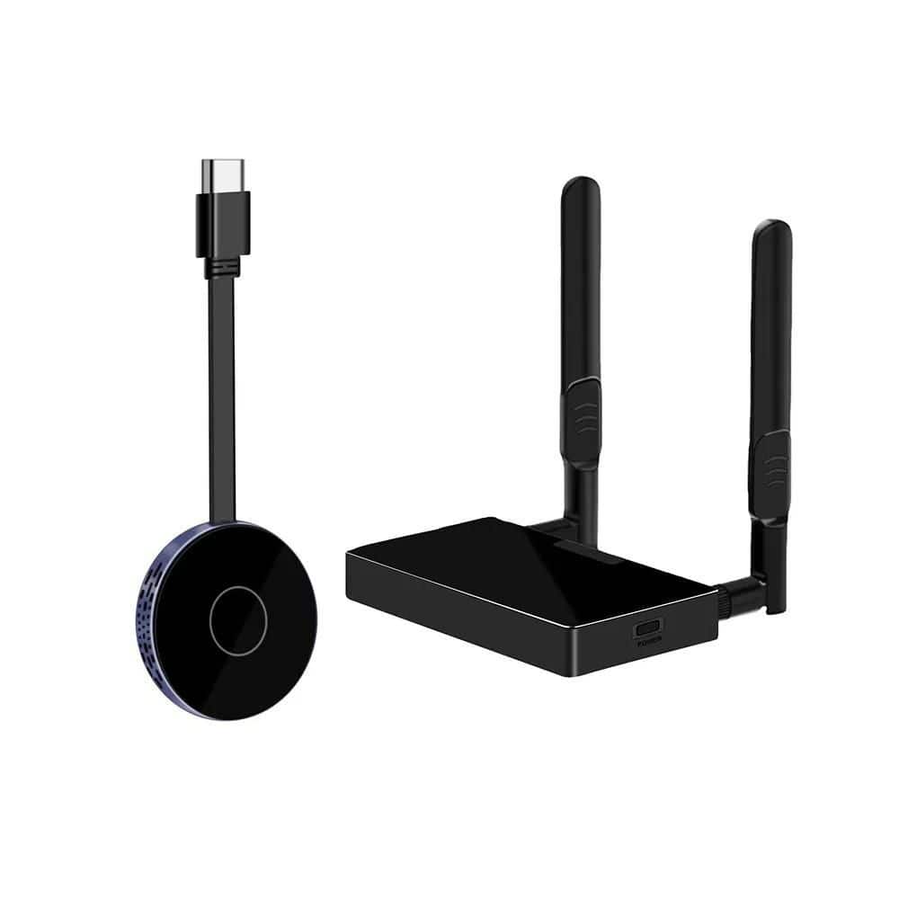 4K Wireless HDMI Transmitter and Receiver 5G Extender w/ VGA Output Plug an