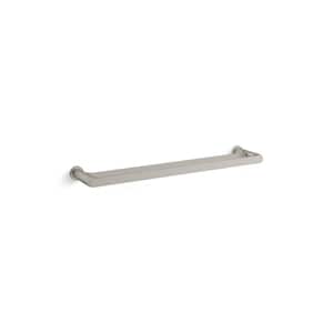 AVID 24 in. wall mounted double towel bar in brushed nickel