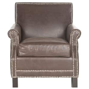 Easton Brown Leather Club Arm Chair