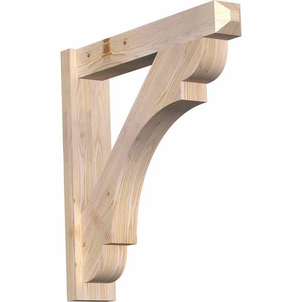 Ekena Millwork 6 in. x 30 in. x 30 in. Douglas Fir Olympic Craftsman Smooth Outlooker