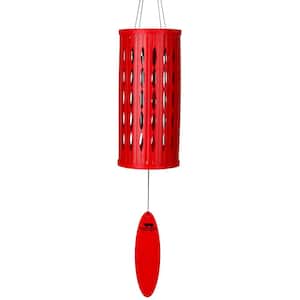 Signature Collection, Aloha Chime, 28 in. Hibiscus Red Wind Chime ACHR