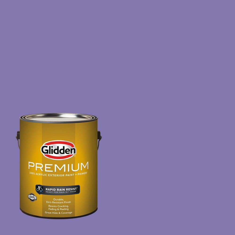 Glidden Premium 1 gal. PPG1247-6 Purple Rhapsody Satin Exterior