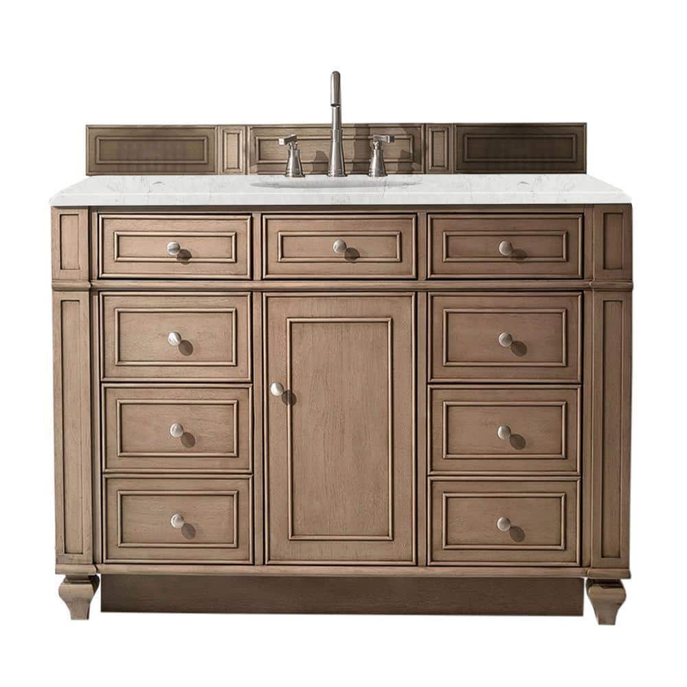 Bristol 48 in. W x 23.5 in.D x 34 in. H Single Bath Vanity in Whitewashed W