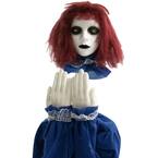 27 in. Touch Activated Pop-Up Red Animatronic Haunted Doll
