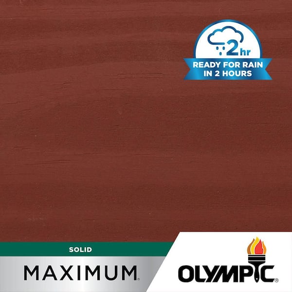 Olympic Maximum 5 gal. SC-1088 Winning Red Solid Color Exterior Stain and Sealer in One