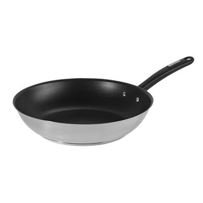 Duo 12 in Stainless Steel Frying Pan with Nonstick Interior