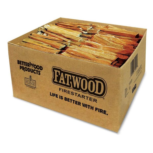 BETTER WOOD PRODUCTS Natural Pine 35 lbs. Hand Split Fatwood Firestarter