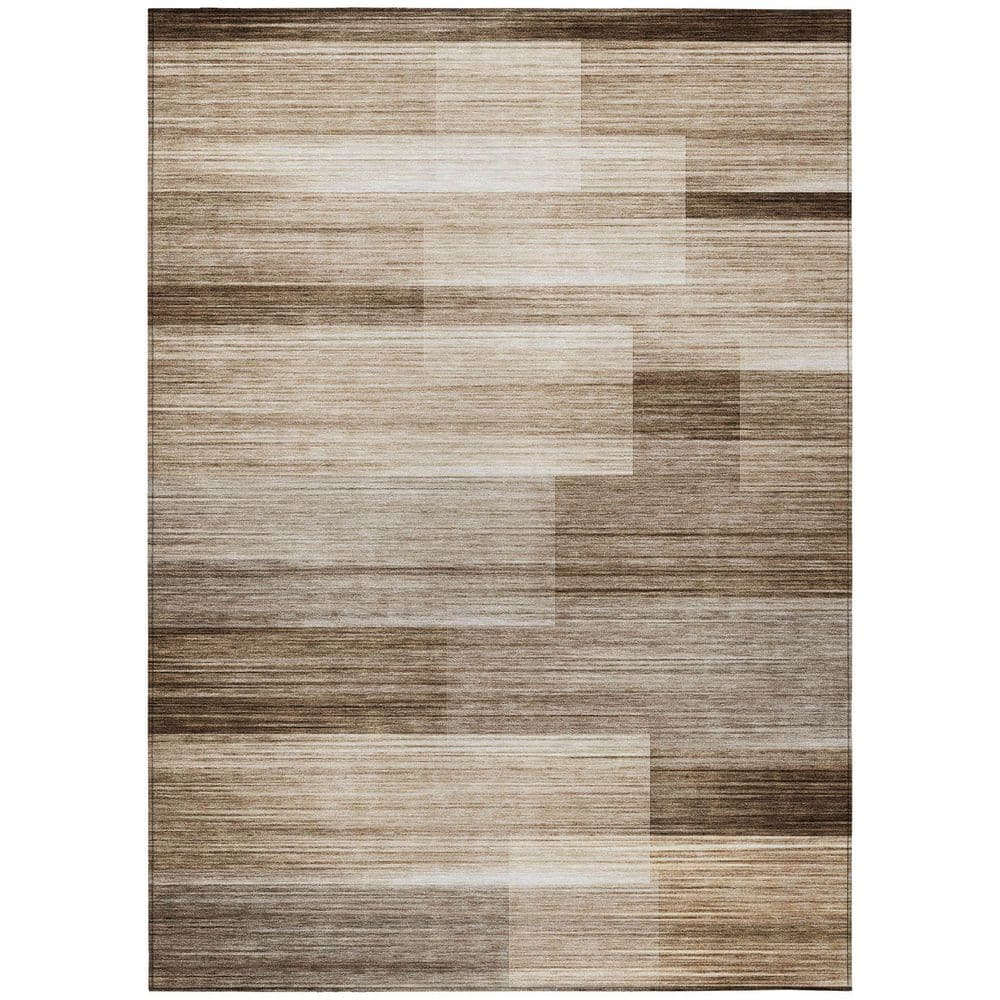 Chantille Machine Washable Indoor/Outdoor Abstract ACN2082 Brown 3 ft. x 5 ft. Area Rug price history on PriceWatchPro