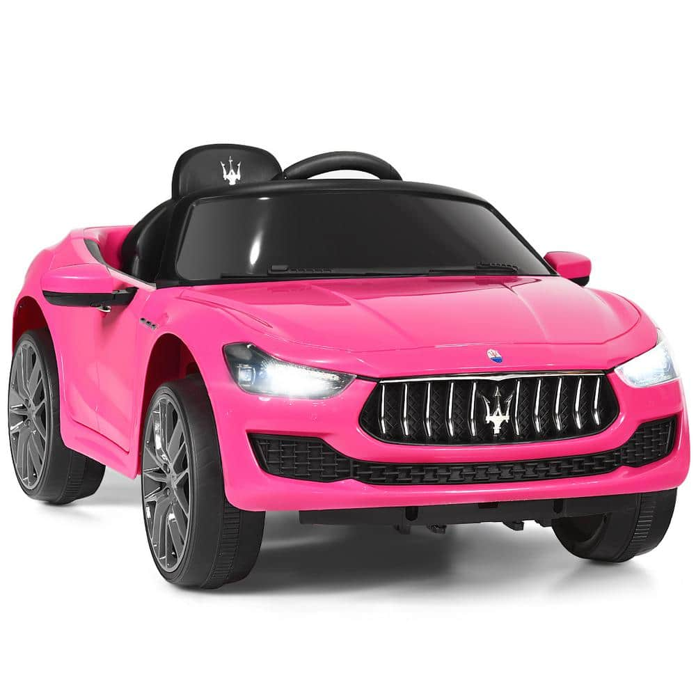 pink maserati ride on car