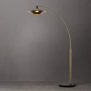 Rancho Mirage 83 in. 1 Light Arc Lamp, Weathered Brass