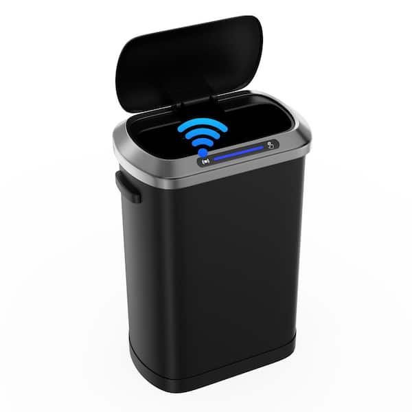 Afoxsos 13 Gal. Smart Automatic Trash Can Metal Household Trash 